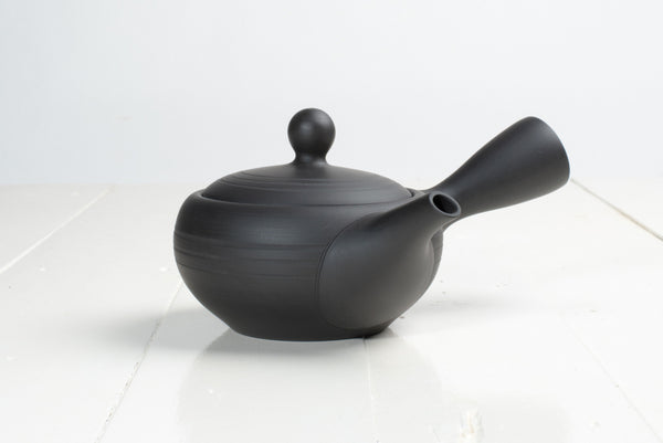 Kyusu Teapot 250ml Kaki Persimmon store Design Tokoname ware Kokudei Black clay, Nippon2You